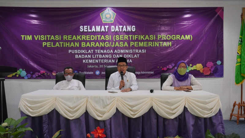 Visitasi Reakreditasi Pusdiklat Tenaga Administrasi Menuju Akreditasi LPPBJ