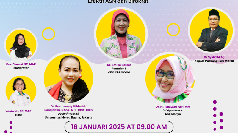 Pertama di Tahun 2025! Pusbangkom MKMB Gelar Webinar SERASI  