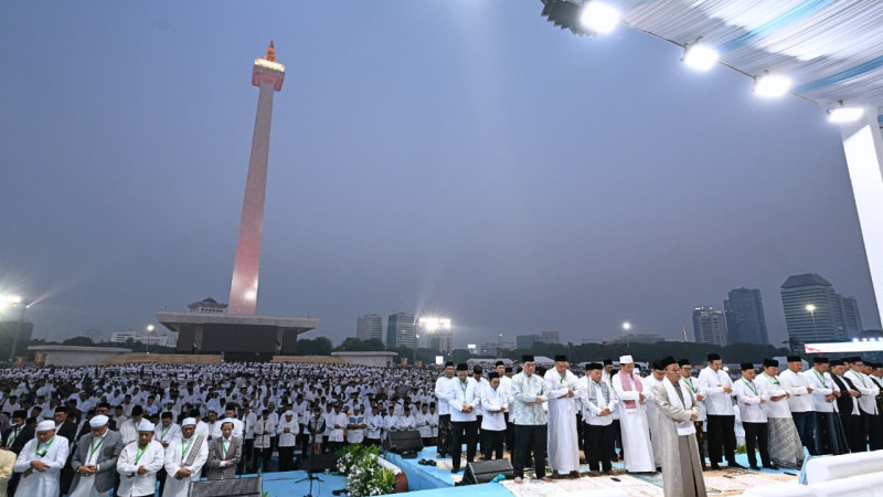 100.000 Jemaah Hadiri Zikir dan Doa Kebangsaan di Monas, Wujud Syukur atas Kemerdekaan Indonesia