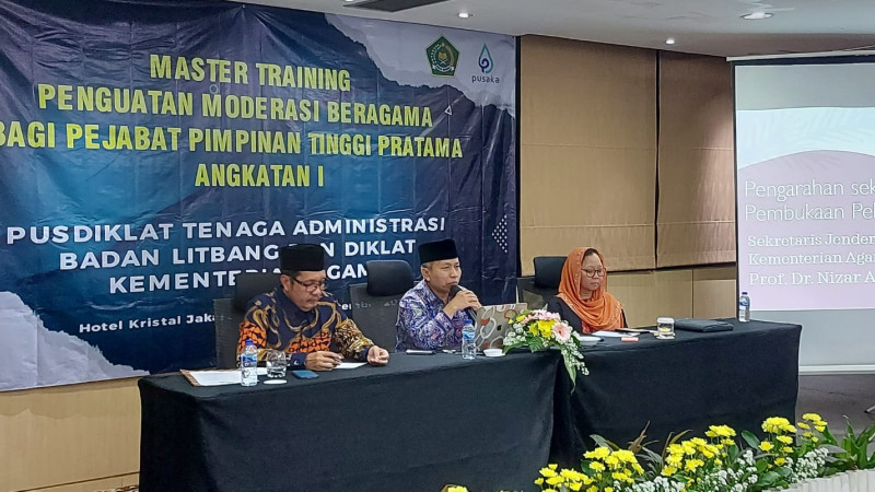 Pusdiklat Tenaga Administrasi Gelar Master Training Penguatan Moderasi Beragama bagi Jabatan Pimpinan Tinggi Pratama 