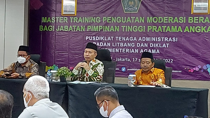 Master Training Penguatan Moderasi Beragama Bagi Jabatan Tinggi Pratama
