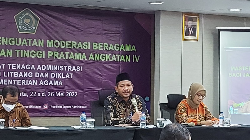 Pusdiklat Tenaga Administrasi Gelar Master Training Penguatan Moderasi Beragama bagi Jabatan Pimpinan Tinggi Pratama